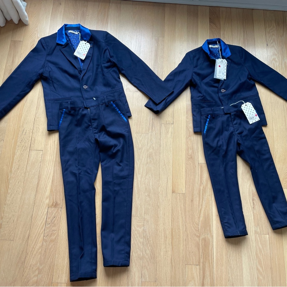 Boy blue matching suit, ideal for ceremonies - French brand Club Med 4T